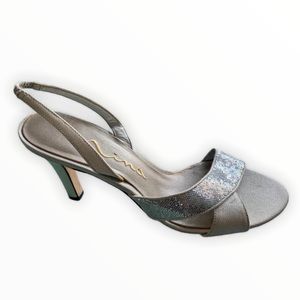 Nina silver heels
